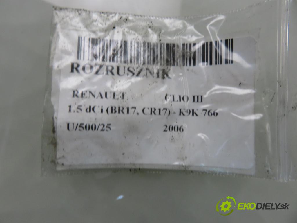 RENAULT CLIO III (BR0/1, CR0/1) HB 2006 63,00 1.5 dCi 86 - K9K 766 1461,00 startér M000T87881 ; 8200306595 (Startér)