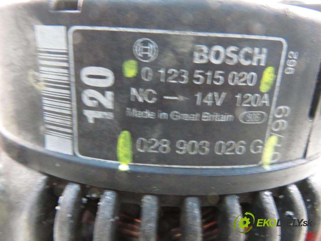 SKODA OCTAVIA I (1U2) LIFTBACK 1997 66,00 1.9 TDI 90- AGR 1896,00 Alternátor 028903026G ; 0123515020 (Alternátor)