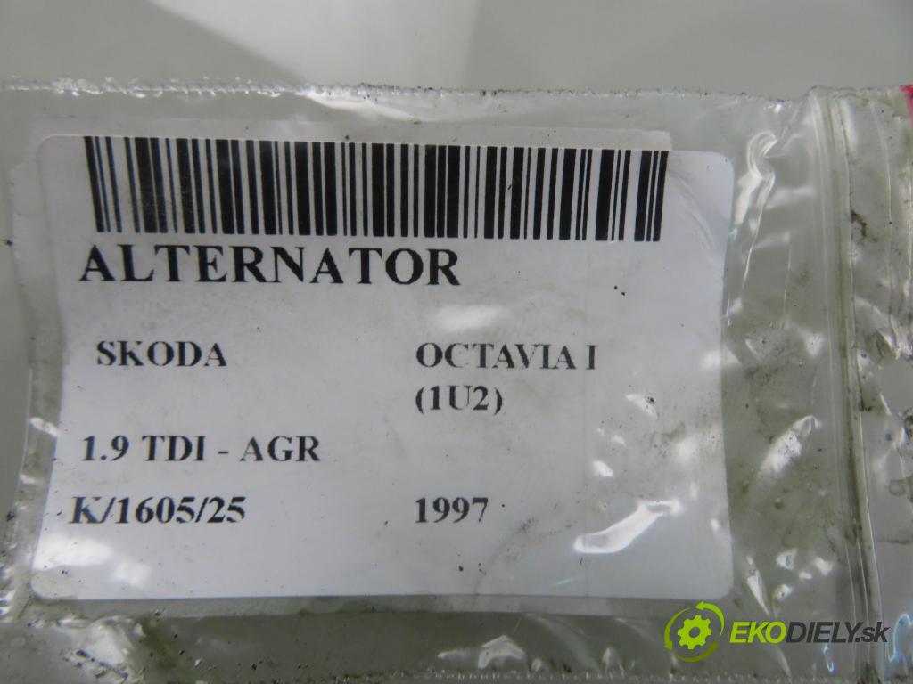 SKODA OCTAVIA I (1U2) LIFTBACK 1997 66,00 1.9 TDI 90- AGR 1896,00 Alternátor 028903026G ; 0123515020 (Alternátor)