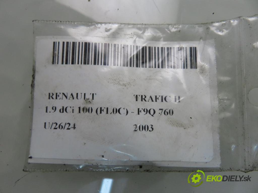 RENAULT TRAFIC II Skrzynia (FL) FURGON 2003 74,00 1.9 dCi 100 - F9Q 760 1870,00 preloženie 7701050904 ; 9199229