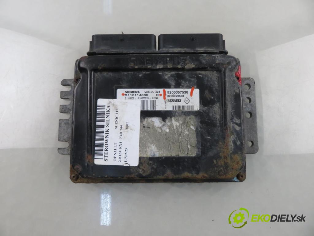 RENAULT SCENIC I (JA0/1_) CROSSOVER 2001 102,00 2.0 16V RX4 139 - F4R 744 1998,00 Riadiaca jednotka Motor 8200057536 ; S110114000C ; 8200029658