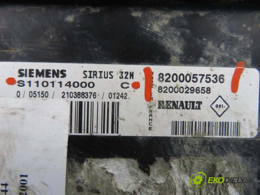 RENAULT SCENIC I (JA0/1_) CROSSOVER 2001 102,00 2.0 16V RX4 139 - F4R 744 1998,00 Riadiaca jednotka Motor 8200057536 ; S110114000C ; 8200029658