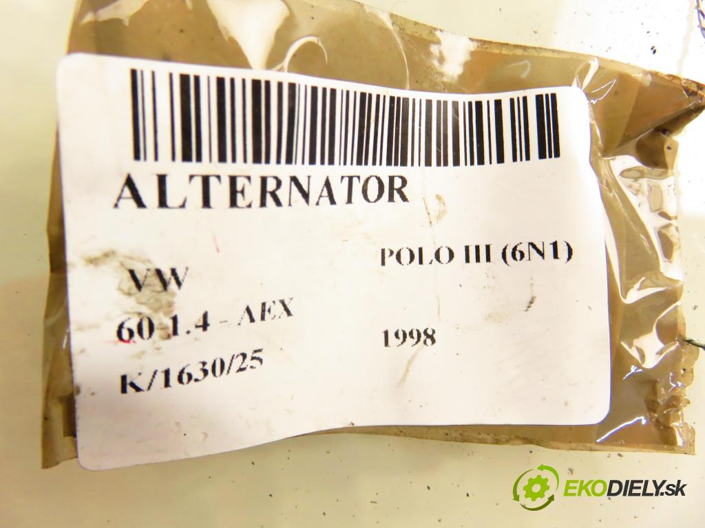 VW POLO (6N1) HB 1998 44,00 1.4 60 1390,00 Alternátor  (Alternátor)