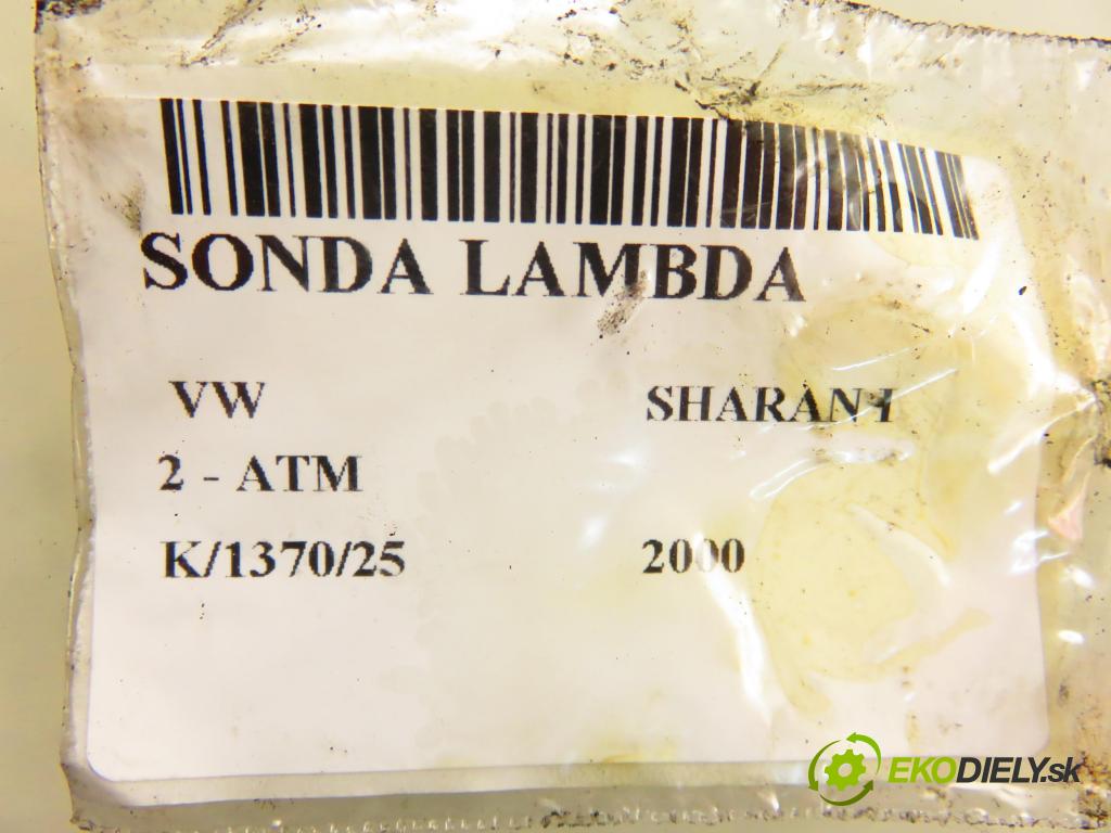 VW SHARAN (7M8, 7M9, 7M6) MINIVAN 2000 85,00 2 - ATM 1984,00 sonda lambda 0258007353 (Lambda sonda)