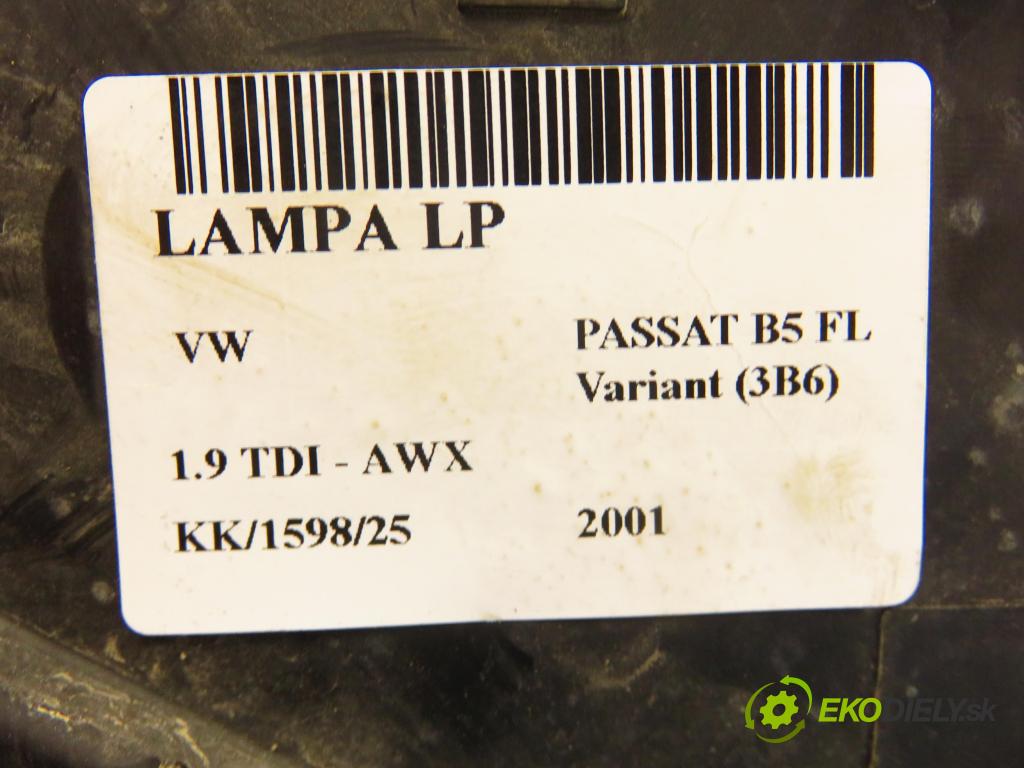 VW PASSAT B5.5 Variant (3B6) KOMBI 2001 96,00 1.9 TDI - AWX 1896,00 Svetlo LP 1LL00835003