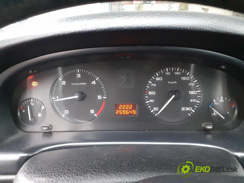 PEUGEOT 406 (8B) SEDAN 2001 66,00 2.0 HDI 90 - RHY (DW10TD) 1997,00 Prístrojovka elektrický 9639940380