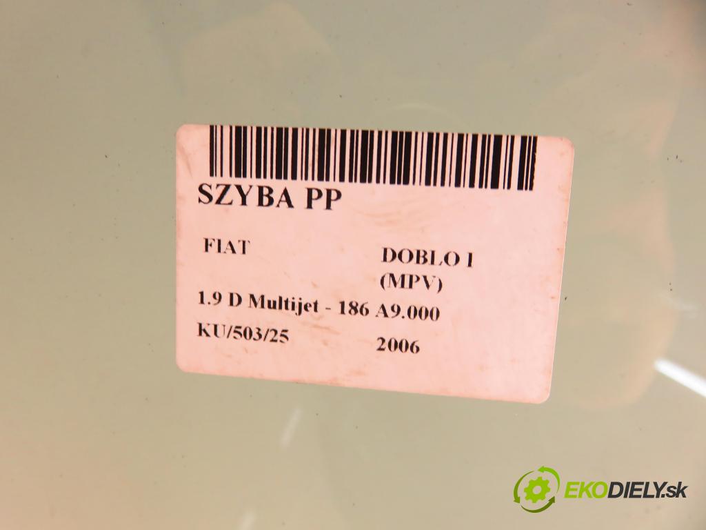 FIAT DOBLO nadwozie wielkoprzestrzenne (MPV) (119_, 223_) KOMBIVAN 2006 88,00 1.9 D Multijet - 186 A9.000 1910,00 Okno PP