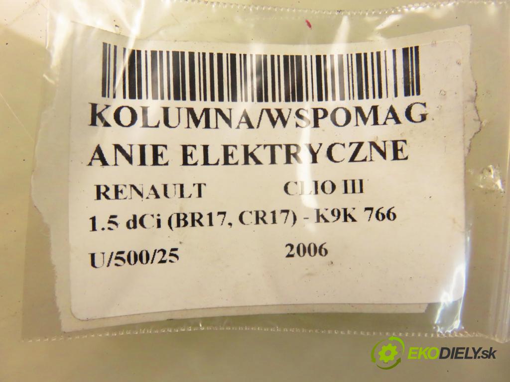 RENAULT CLIO III (BR0/1, CR0/1) HB 2006 63,00 1.5 dCi 86 - K9K 766 1461,00 serv/podporovanie elektrické 8200294978A