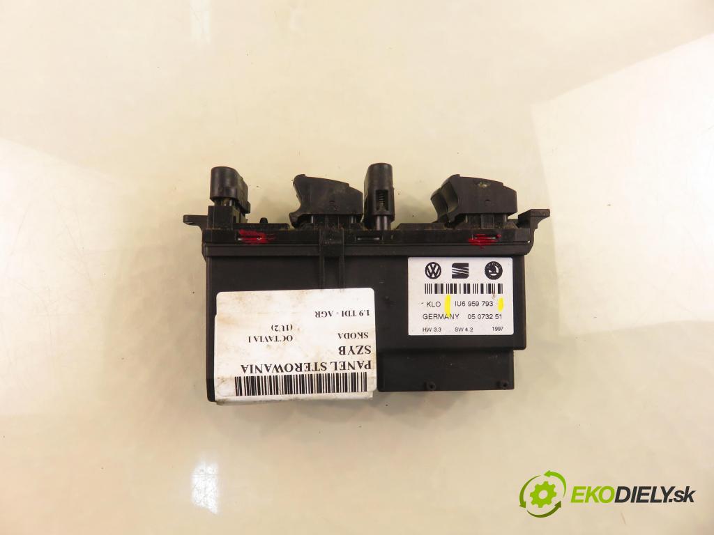SKODA OCTAVIA I (1U2) LIFTBACK 1997 66,00 1.9 TDI 90- AGR 1896,00 Panel ovládaní oken 1U6959793