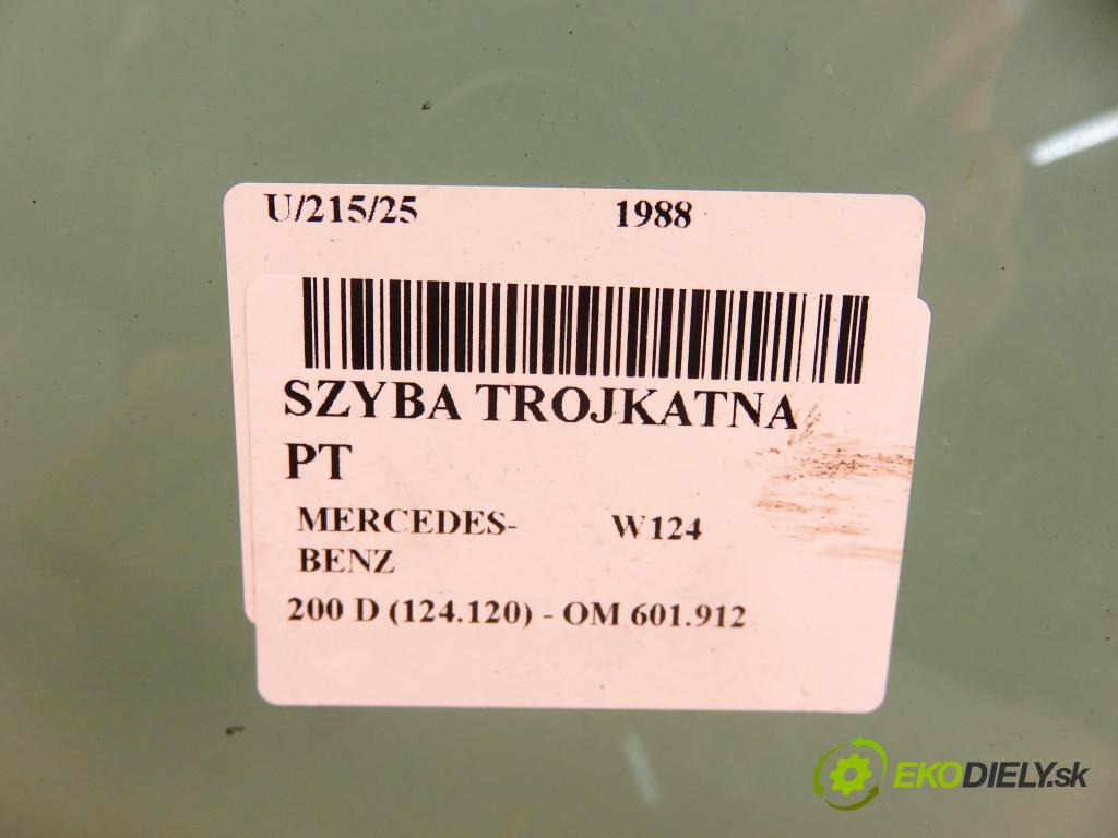 MERCEDES-BENZ Sedan (W124) SEDAN 1988 53,00 200 D (124.120) 72 - OM 601.912 1997,00 okno TROJÚHELNÍK PT 