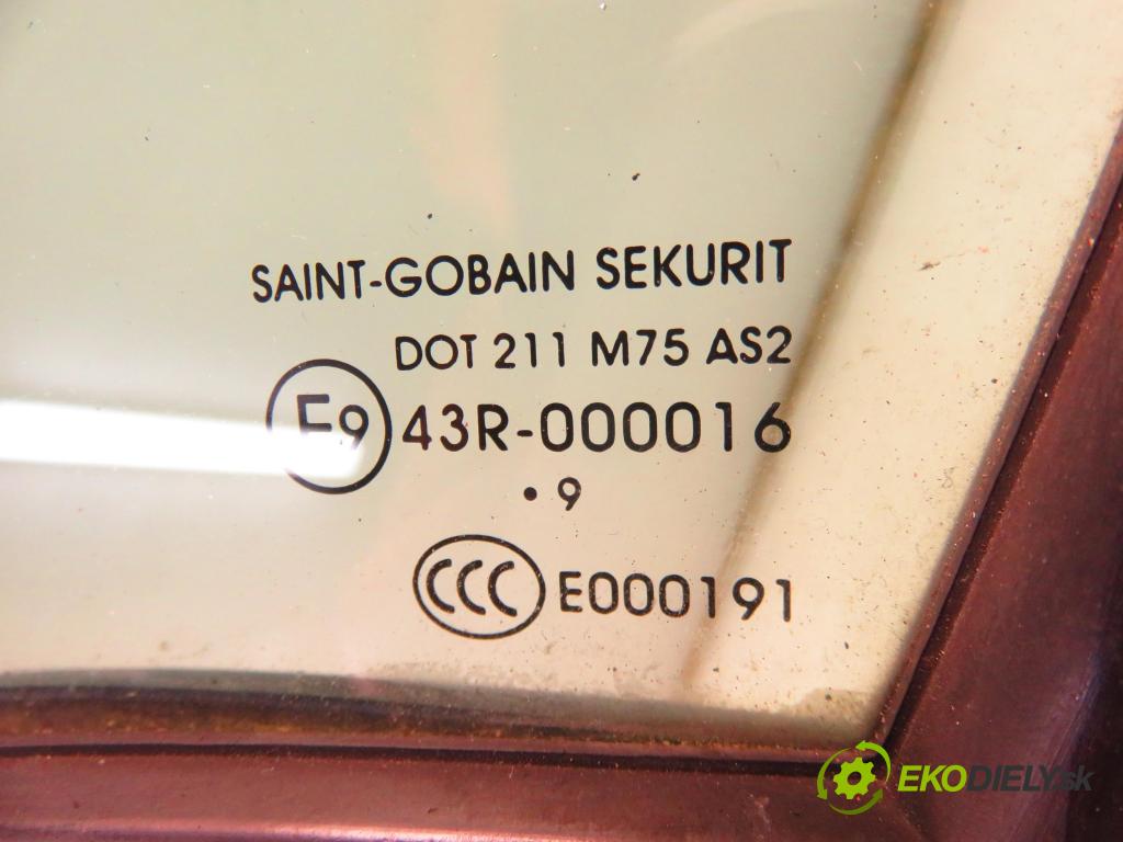 CITROEN BERLINGO MULTISPACE (B9) KOMBIVAN 2009 66,00 1.6 HDi 90 - 9HX (DV6ATED4) 1560,00 Okno TROJUHOLNÍKÝ LP