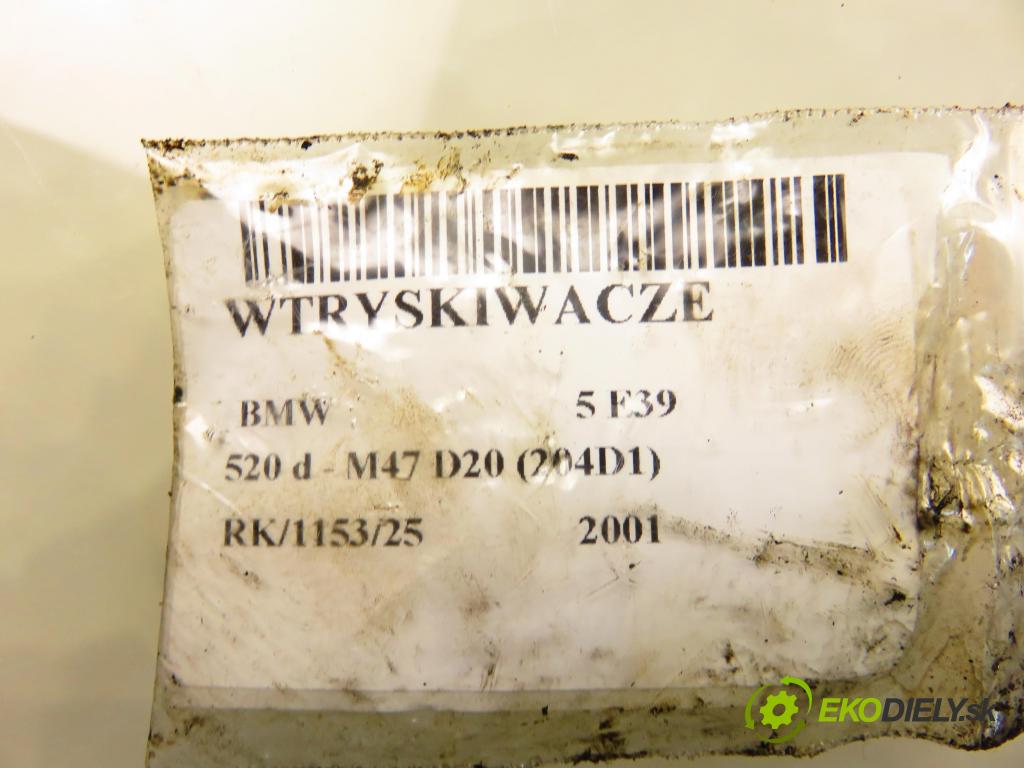 BMW 5 (E39) SEDAN 2001 100,00 520 d 136 - M47 D20 (204D1) 1951,00 vstřikovací ventily 0432191527 ; 0432191528 (Vstřikovací ventil)