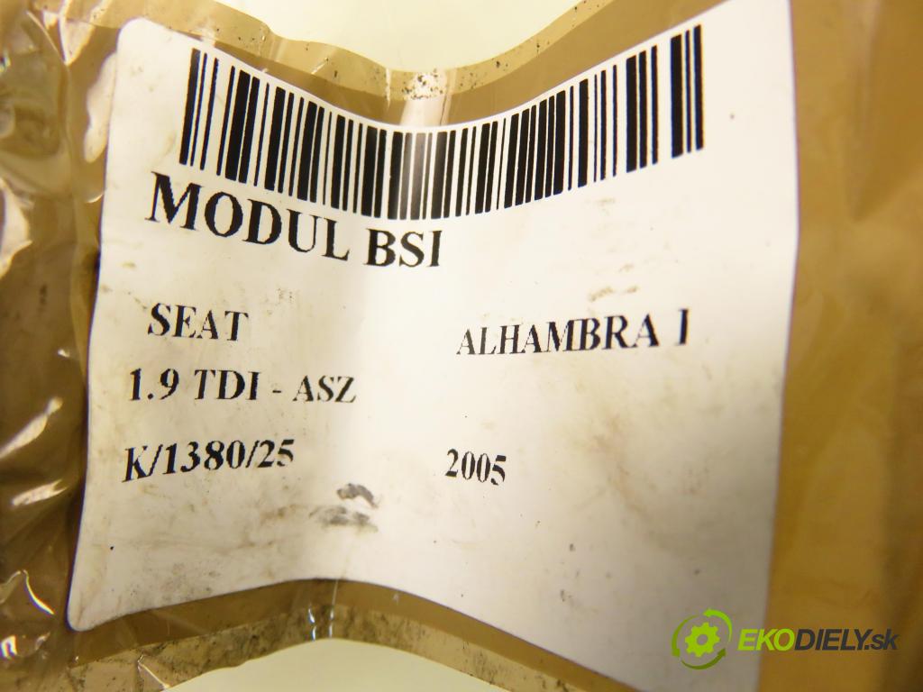 SEAT ALHAMBRA (7V8, 7V9) VAN 2005 96,00 1.9 TDI - ASZ 1896,00 MODUL BSI 7M3962258AL ; 5M2114B205BA ; S120042200D