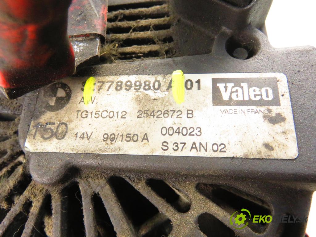 BMW 3 Compact (E46) COMPACT 2002 110,00 320 td 150 - M47 D20 (204D4) 1995,00 Alternátor 7789980 (Alternátor)