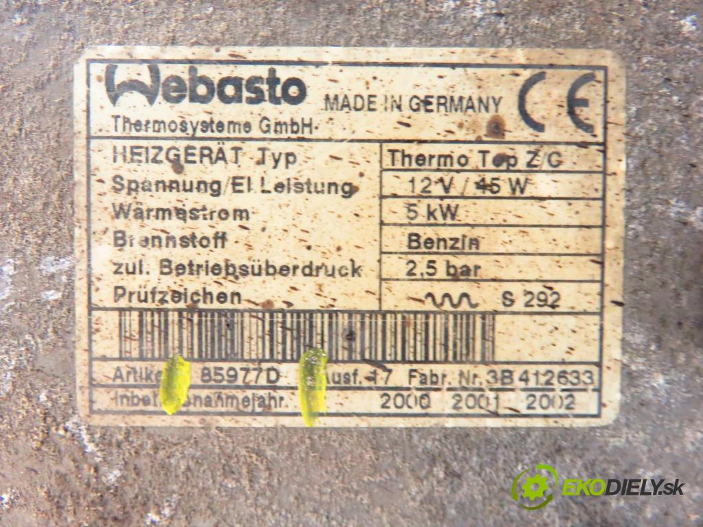 CHRYSLER VOYAGER IV (RG, RS) MINIVAN 2001 0,00 3.3 AWD - EGA 3301,00 Webasto 85977D (Webasto (nezávislé topení))