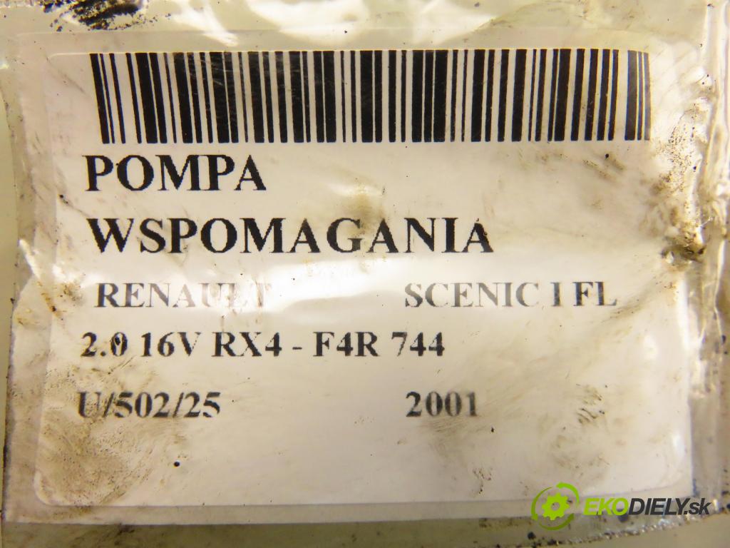 RENAULT SCENIC I (JA0/1_) CROSSOVER 2001 102,00 2.0 16V RX4 139 - F4R 744 1998,00 pumpa servočerpadlo 7700437178 ; 7700105707 (Servočerpadlo)