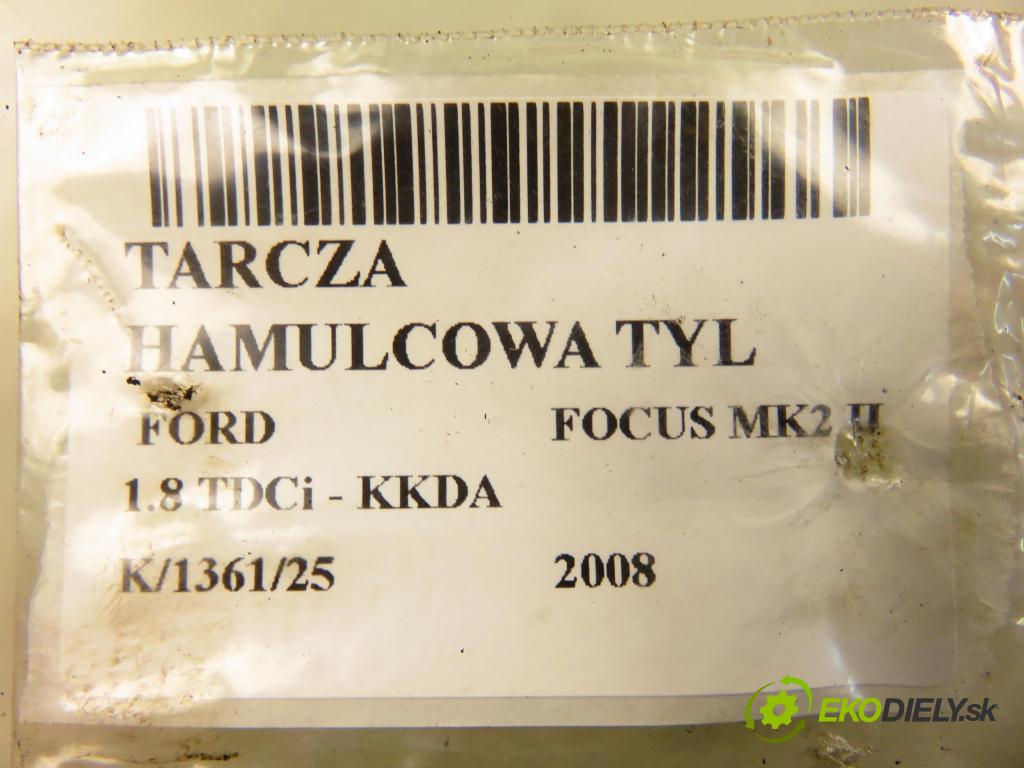 FORD FOCUS II (DA_, HCP) HB 2008 85,00 1.8 TDCi 115 - KKDA 1753,00 Lamela kotúč brzdová zadné 24620
