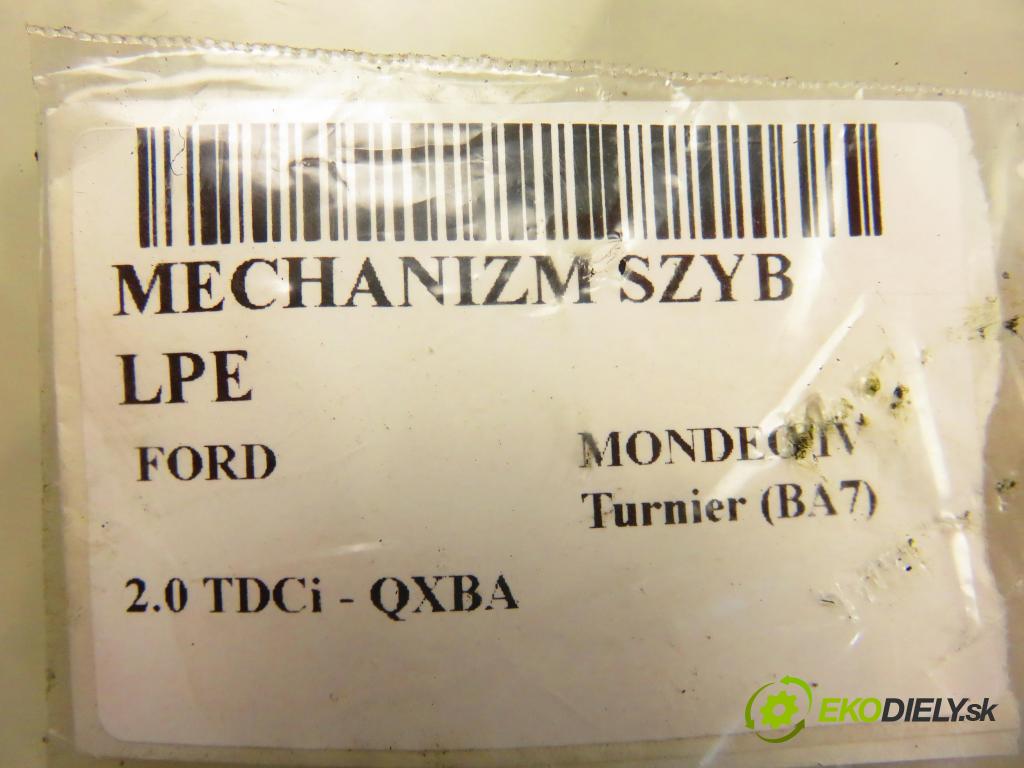 FORD MONDEO IV Turnier (BA7) KOMBI 2007 103,00 2.0 TDCi - QXBA 1997,00 Mechanizmus okien 6M2114A389B
