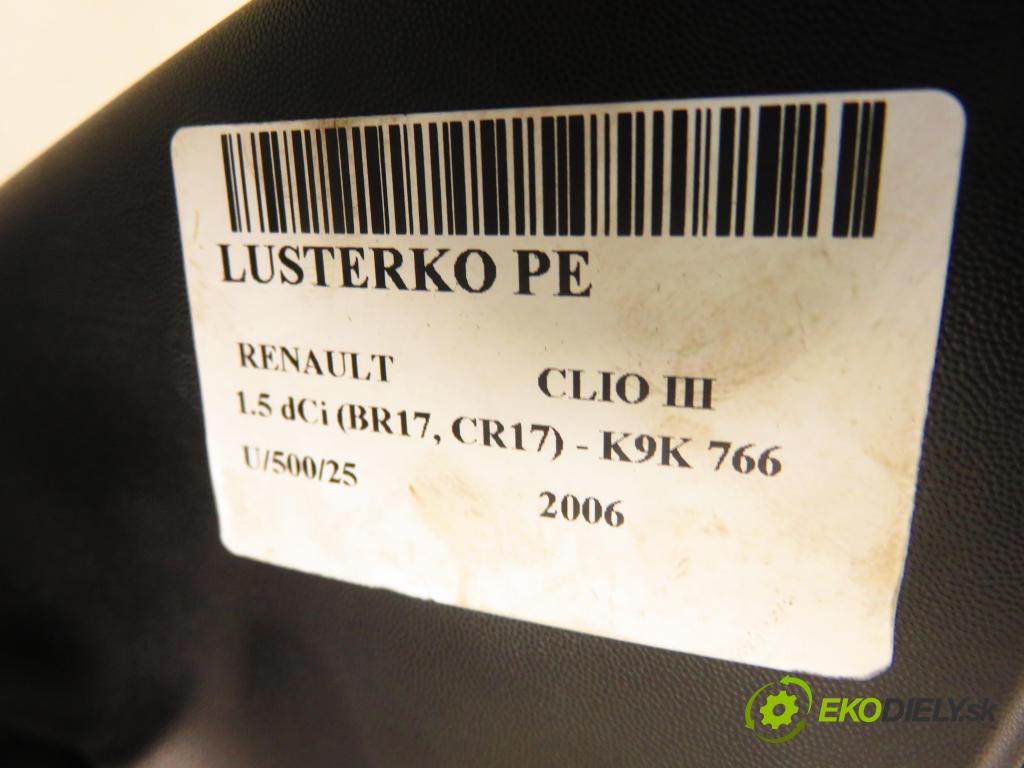 RENAULT CLIO III (BR0/1, CR0/1) HB 2006 63,00 1.5 dCi 86 - K9K 766 1461,00 zpětné zrcátko