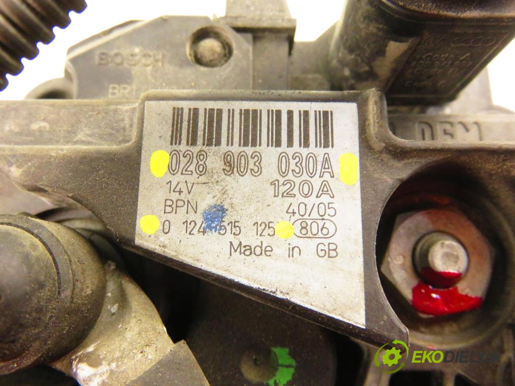 SEAT ALHAMBRA (7V8, 7V9) VAN 2005 96,00 1.9 TDI - ASZ 1896,00 Alternátor 028903030A ; 0124515125 (Alternátor)