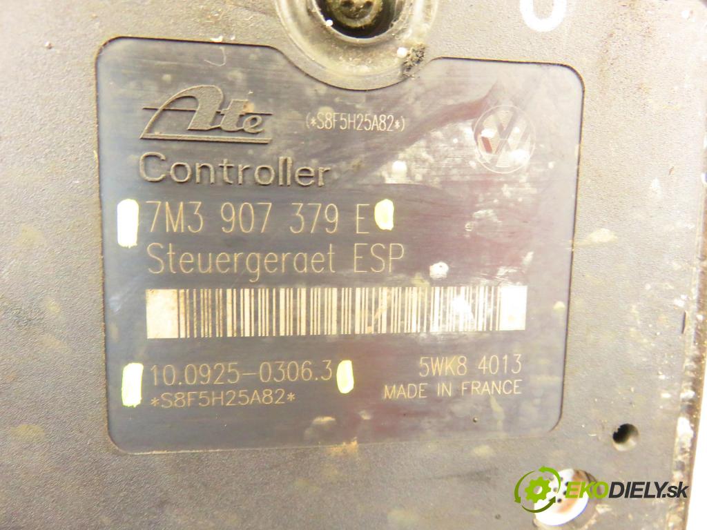 SEAT ALHAMBRA (7V8, 7V9) VAN 2005 96,00 1.9 TDI - ASZ 1896,00 Pumpa ABS 7M3907379E ; 10092503063 (Pumpa ABS)