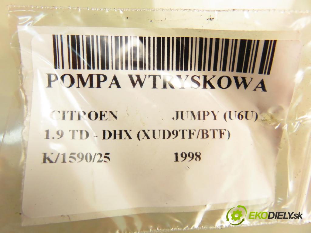 CITROEN JUMPY (U6U) FURGON 1998 0,00 1.9 TD - DHX (XUD9TF/BTF) 1905,00 Pumpa vstrekovacia 0460494344 (Vstrekovacie čerpadlo)