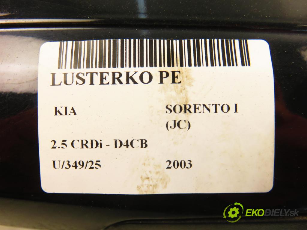 KIA SORENTO I (JC) SUV 2003 103,00 2.5 CRDi 140 - D4CB 2497,00 Spätné zrkadlo