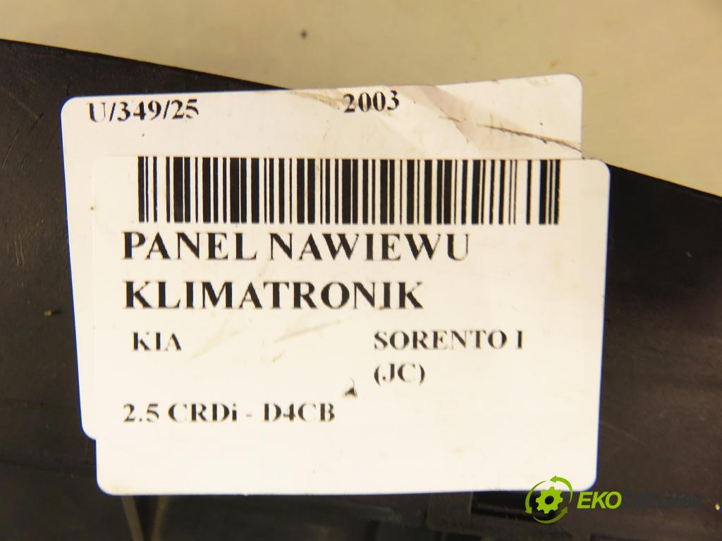 KIA SORENTO I (JC) SUV 2003 103,00 2.5 CRDi 140 - D4CB 2497,00 Panel kúrenia KLIMATRONIK 972503E100