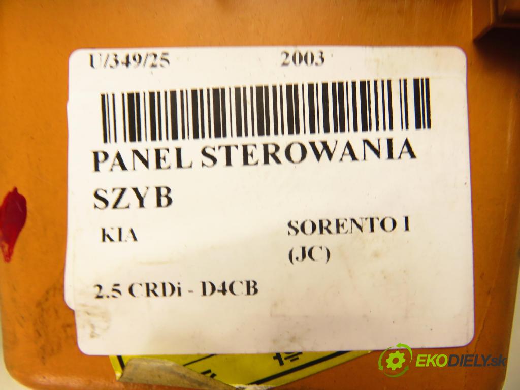 KIA SORENTO I (JC) SUV 2003 103,00 2.5 CRDi 140 - D4CB 2497,00 Panel ovládania okien