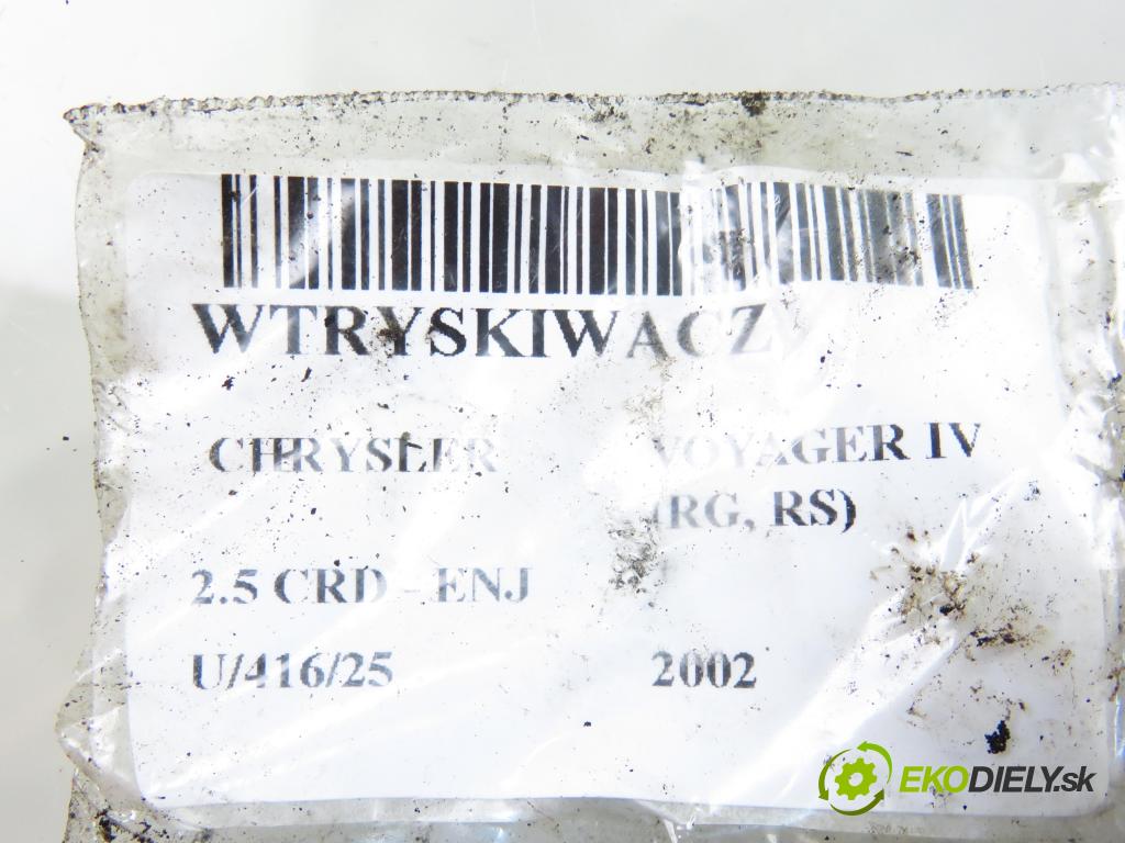 CHRYSLER VOYAGER IV (RG, RS) MINIVAN 2002 105,00 2.5 CRD 143 - ENJ 2499,00 vstrekovač 0445110059 (Vstrekovač paliva)