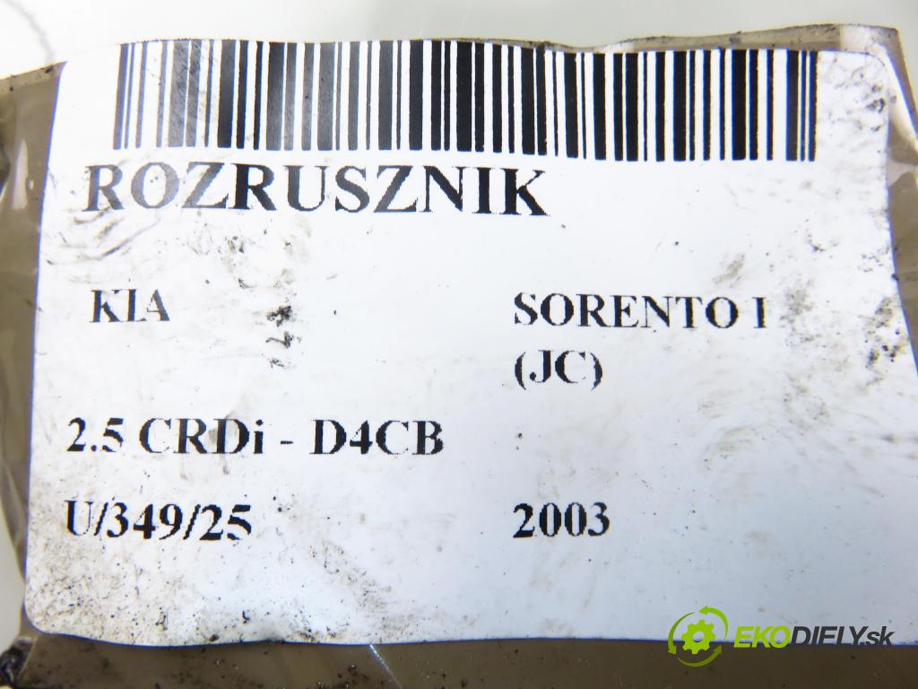KIA SORENTO I (JC) SUV 2003 103,00 2.5 CRDi 140 - D4CB 2497,00 startér  (Startér)