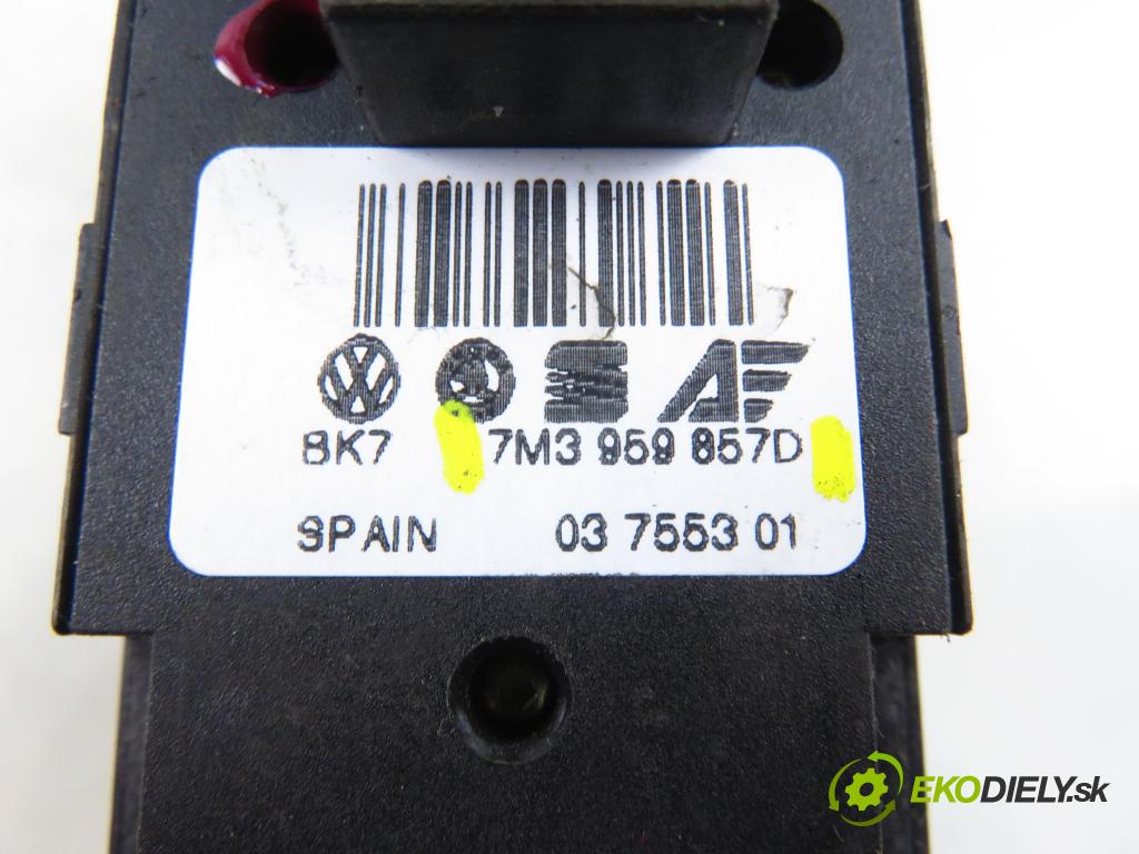 SEAT ALHAMBRA (7V8, 7V9) VAN 2005 96,00 1.9 TDI - ASZ 1896,00 Panel ovládania okien 7M3959857D