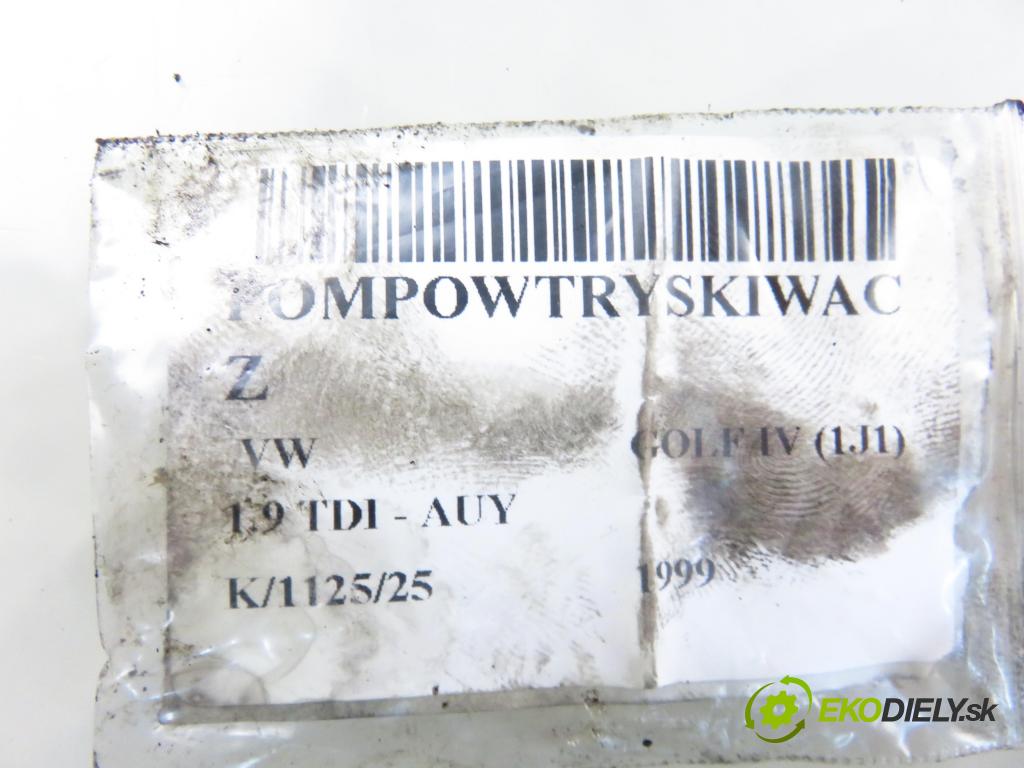 VW GOLF IV (1J1) HB 1999 85,00 1.9 TDI - AUY 1896,00 Vstrekovač 038130073F ; 0414720007 (Vstrekovač paliva)