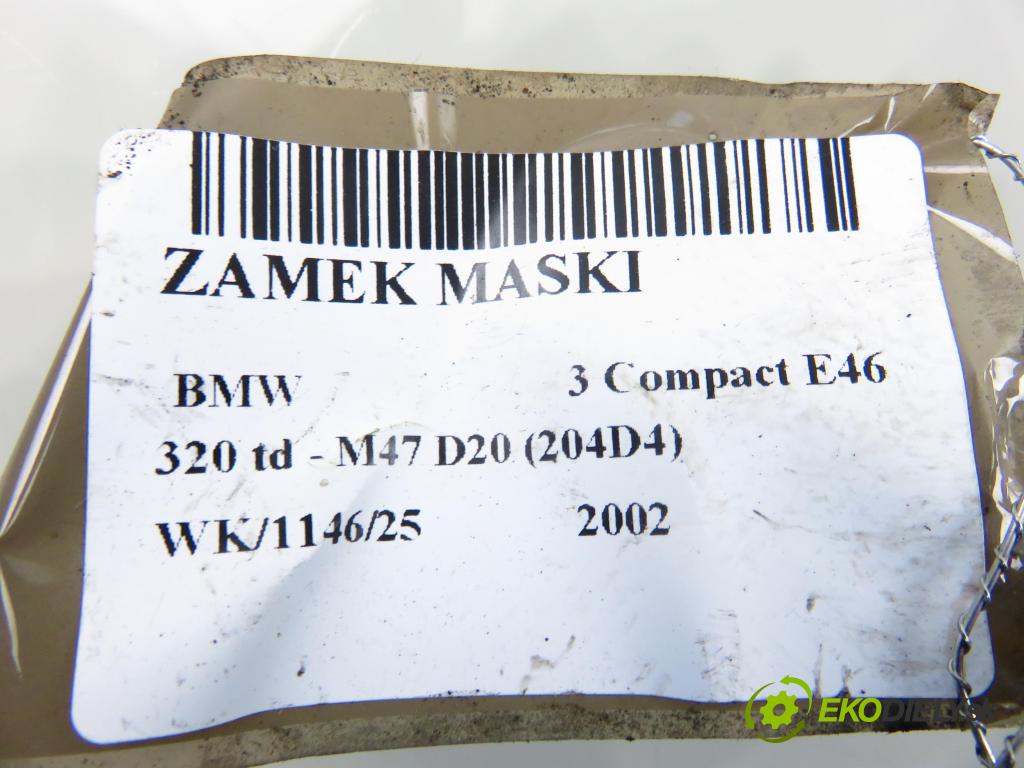 BMW 3 Compact (E46) COMPACT 2002 110,00 320 td 150 - M47 D20 (204D4) 1995,00 zámok kapoty 