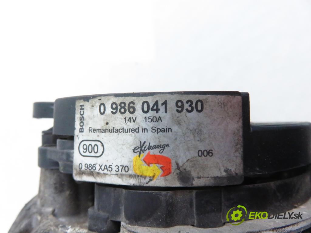 CITROEN XSARA (N1) LIFTBACK 2003 66,00 2.0 HDi 90 - RHY (DW10TD) 1997,00 Alternátor 0124615002 (Alternátor)