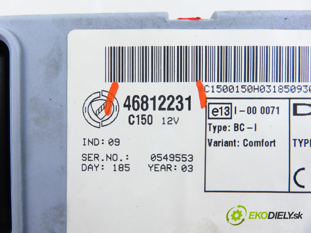 FIAT DOBLO nadwozie wielkoprzestrzenne (MPV) (119_, 223_) KOMBIVAN 2003 74,00 1.9 JTD (223AXE1A) - 223 B2.000 1910,00 MODUL BSI 46812231