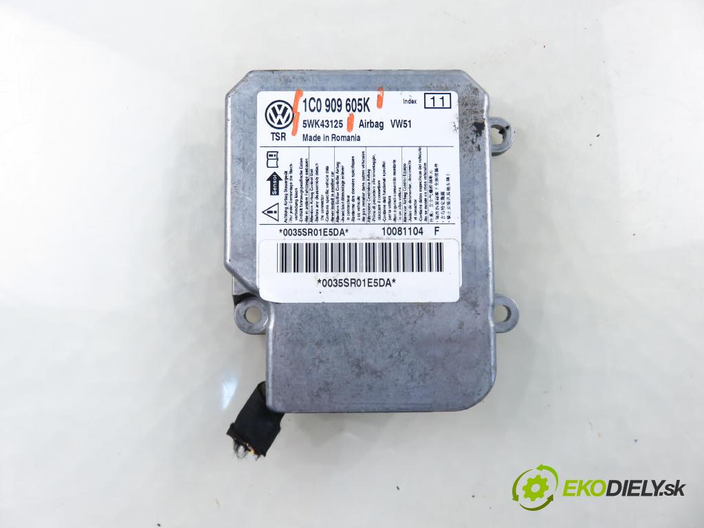 VW POLO (9N_) HB 2008 59,00 1.4 TDI - BNV 1422,00 MODUL air BAG 1C0909605K ; 5WK43125
