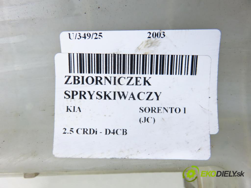 KIA SORENTO I (JC) SUV 2003 103,00 2.5 CRDi 140 - D4CB 2497,00 Nádržka ostrekovačov 986103E000 ; 986103E010 ; 98510FD100 (Kľučka dverí ostatné)