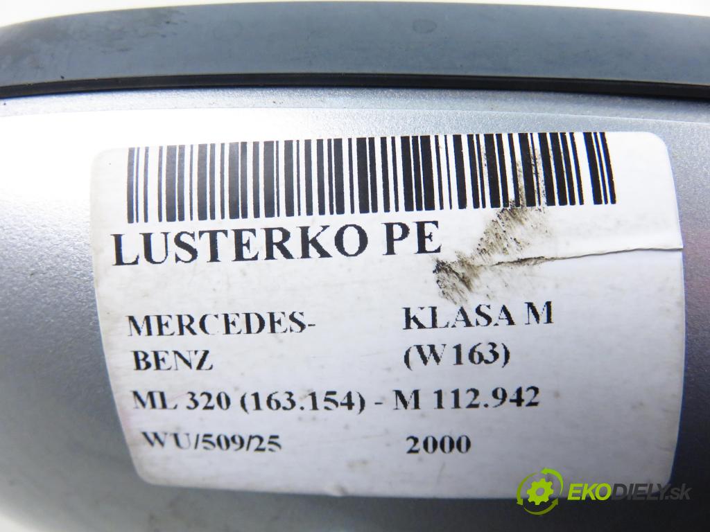 MERCEDES-BENZ KLASA M (W163) SUV 2000 160,00 ML 320 (163.154) - M 112.942 3199,00 Spätné zrkadlo