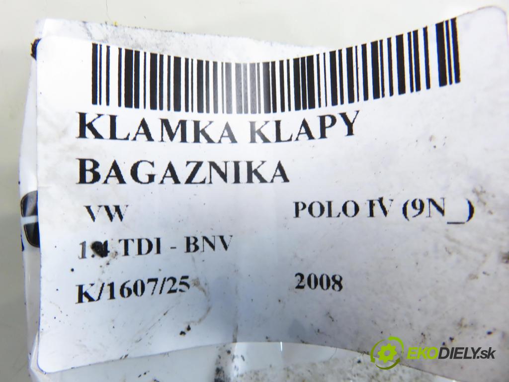 VW POLO (9N_) HB 2008 59,00 1.4 TDI - BNV 1422,00 klika dveří kufr 6Q6827565H
