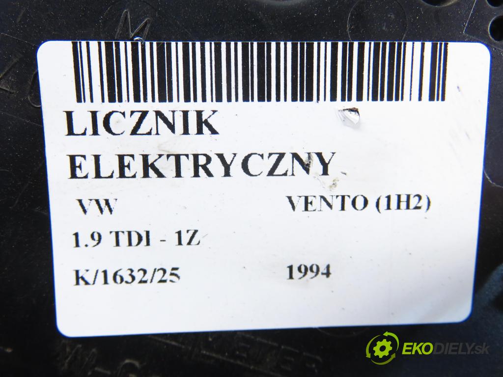 VW VENTO (1H2) SEDAN 1994 66,00 1.9 TDI - 1Z 1896,00 prístrojovka elektrický 1H6919033B