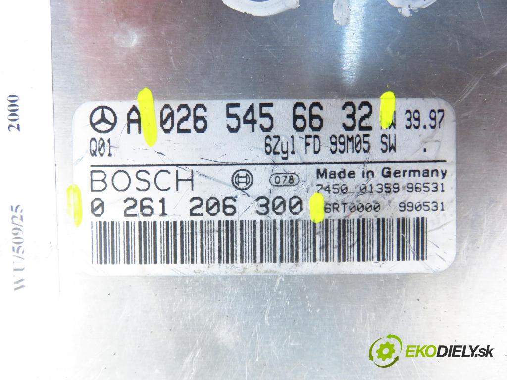 MERCEDES-BENZ KLASA M (W163) SUV 2000 160,00 ML 320 (163.154) - M 112.942 3199,00 Riadiaca jednotka Motor 0265456632 ; 0261206300