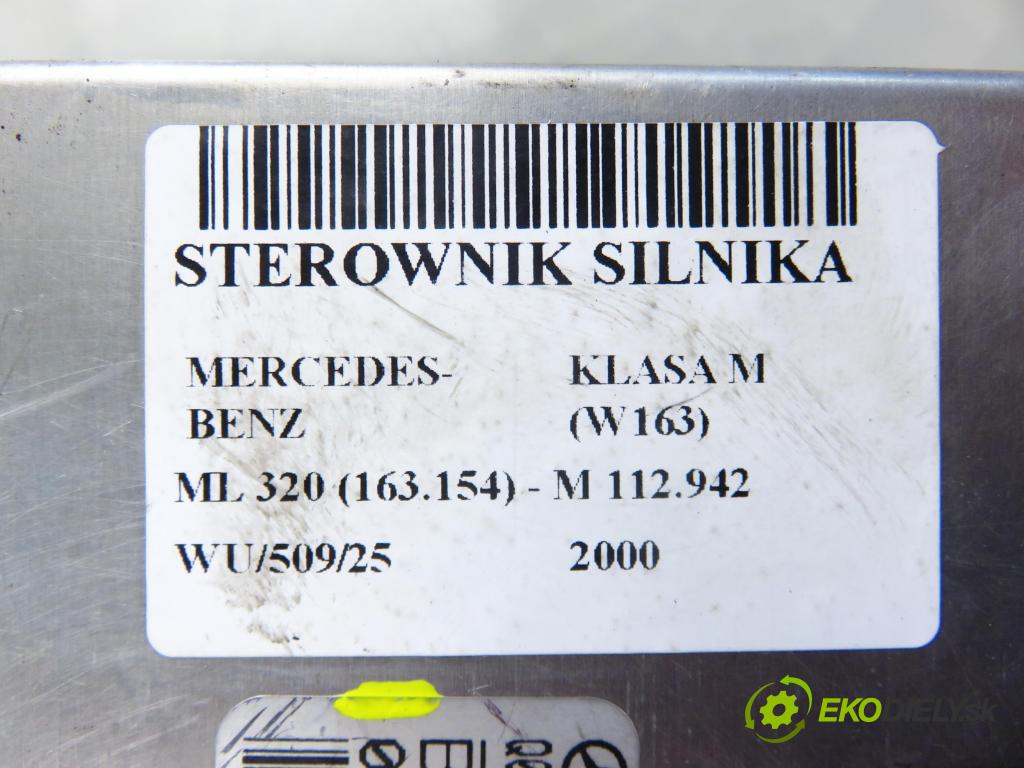 MERCEDES-BENZ KLASA M (W163) SUV 2000 160,00 ML 320 (163.154) - M 112.942 3199,00 Riadiaca jednotka Motor 0265456632 ; 0261206300
