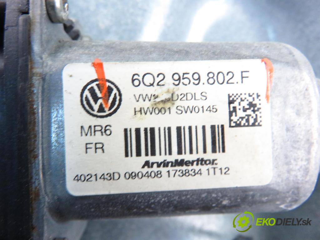 VW POLO (9N_) HB 2008 59,00 1.4 TDI - BNV 1422,00 Mechanizmus okien 6Q4837755 ; 6Q2959802F