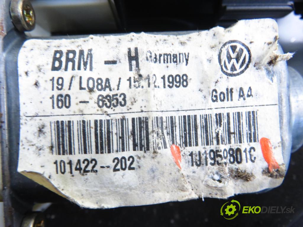 VW GOLF IV (1J1) HB 1998 55,00 1.4 16V 75 - AKQ 1390,00 mechanismus oken 1J4837729AA ; 1J1959801C