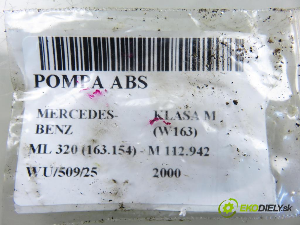 MERCEDES-BENZ KLASA M (W163) SUV 2000 160,00 ML 320 (163.154) - M 112.942 3199,00 Pumpa ABS 10021096861 (Pumpa ABS)