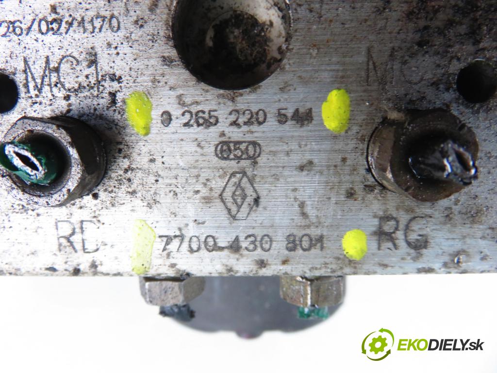 RENAULT SCENIC I (JA0/1_) CROSSOVER 2001 102,00 2.0 16V RX4 139 - F4R 744 1998,00 Pumpa ABS 0273004396 ; 7700430801 ; 0265220544 (Pumpa ABS)