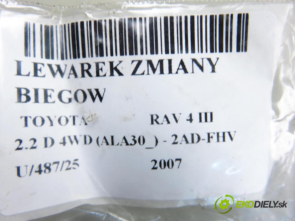 TOYOTA RAV 4 III (_A3_) SUV 2007 130,00 2.2 D 4WD 177 - 2AD-FHV 2231,00 ZVEDÁK: 