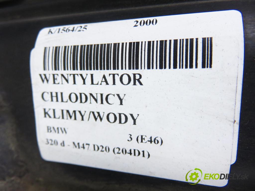 BMW 3 (E46) SEDAN 2000 100,00 320 d 136 - M47 D20 (204D1) 1951,00 Ventilátor chladič klíma/voda 2354043 ; 0130303846