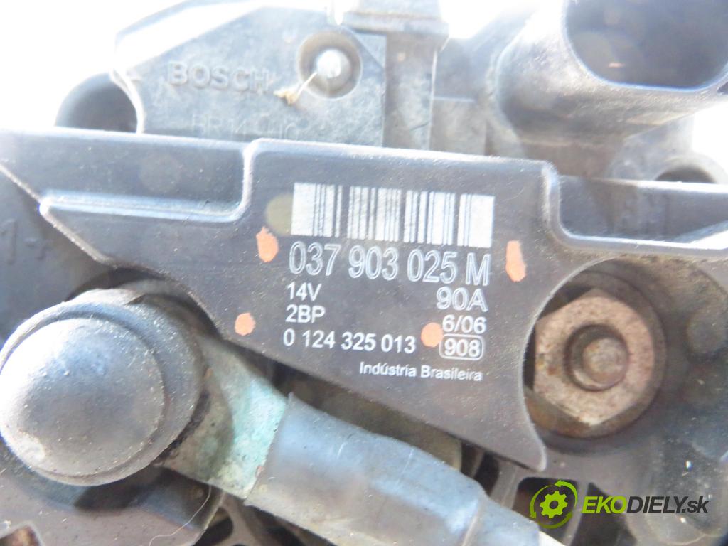 VW FOX (5Z1, 5Z3) HB 2006 55,00 1.4 - BKR 1390,00 Alternátor 037903025M ; 0124325013 (Alternátor)